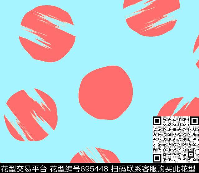 波点特别圆点不规则圆点传统印花华亿平台下载（图片编号: 695448） - 瓦栏（Walan）