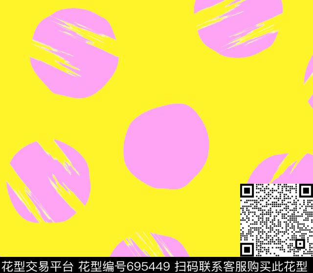 波点特别圆点不规则圆点传统印花华亿平台下载（图片编号: 695449） - 瓦栏（Walan）