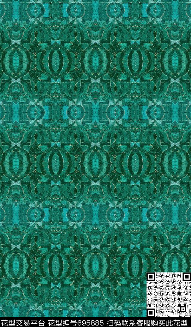 横条花卉迷彩炫彩几何数码印花华亿平台下载（图片编号: 695885） - 瓦栏（Walan）