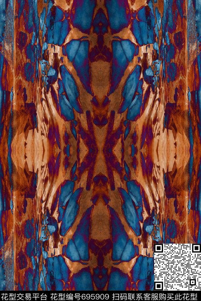 异域民族纹理数码印花华亿平台下载（图片编号: 695909） - 瓦栏（Walan）