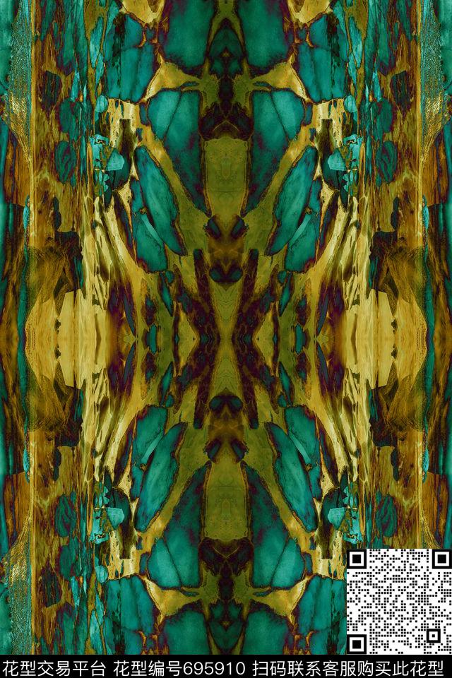异域民族纹理数码印花华亿平台下载（图片编号: 695910） - 瓦栏（Walan）