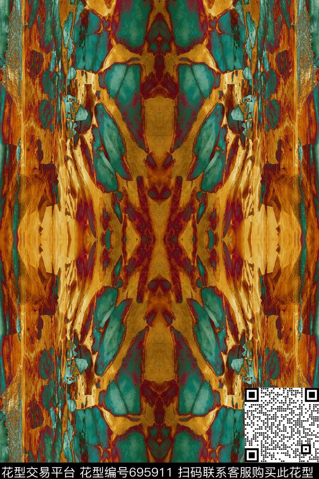 异域民族纹理数码印花华亿平台下载（图片编号: 695911） - 瓦栏（Walan）