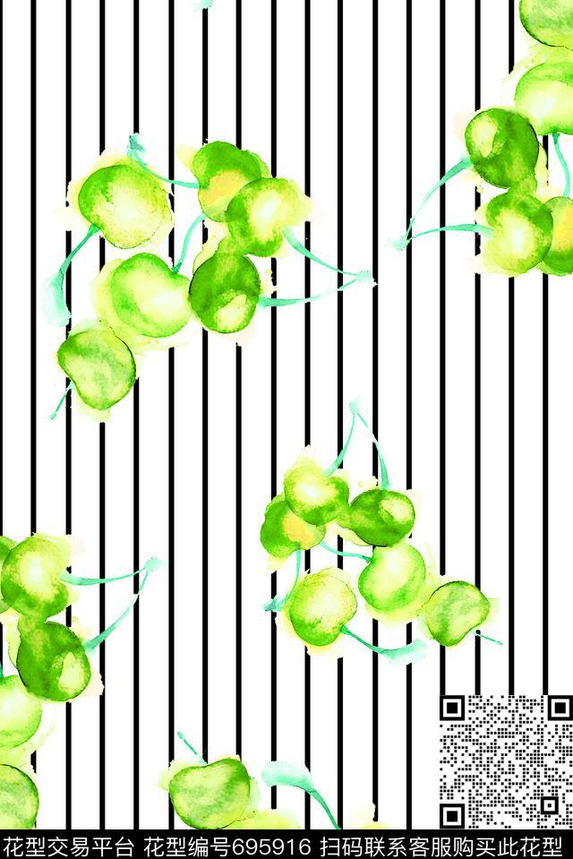 水果女装泳装数码印花华亿平台下载（图片编号: 695916） - 瓦栏（Walan）