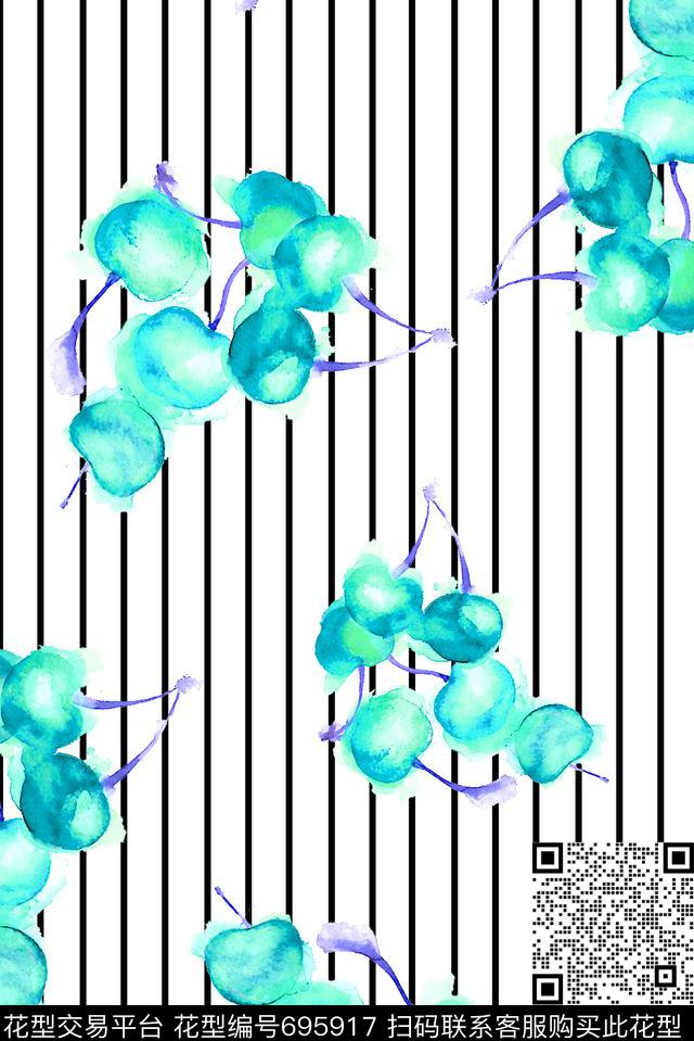 水果女装泳装数码印花华亿平台下载（图片编号: 695917） - 瓦栏（Walan）