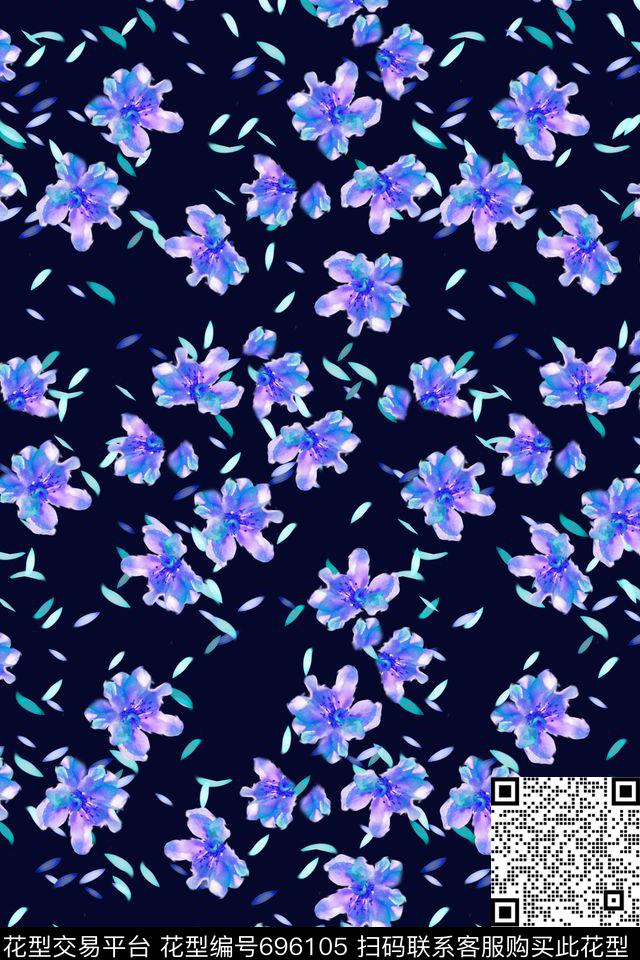 小碎花女装花卉数码印花华亿平台下载（图片编号: 696105） - 瓦栏（Walan）