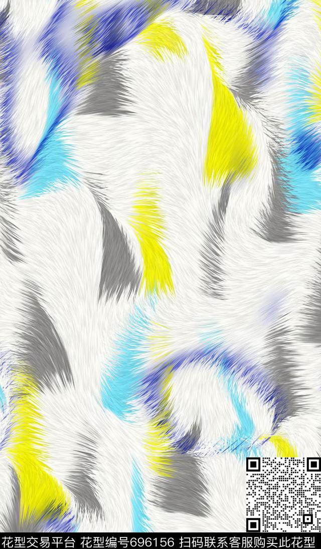纹理毛皮秋冬数码印花华亿平台下载（图片编号: 696156） - 瓦栏（Walan）