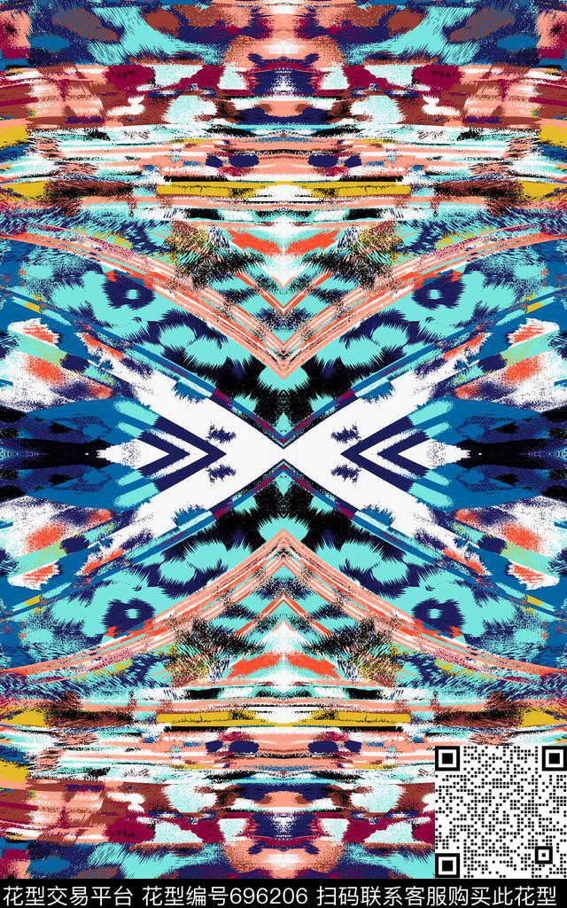 条纹动物纹动物纹理传统印花华亿平台下载（图片编号: 696206） - 瓦栏（Walan）