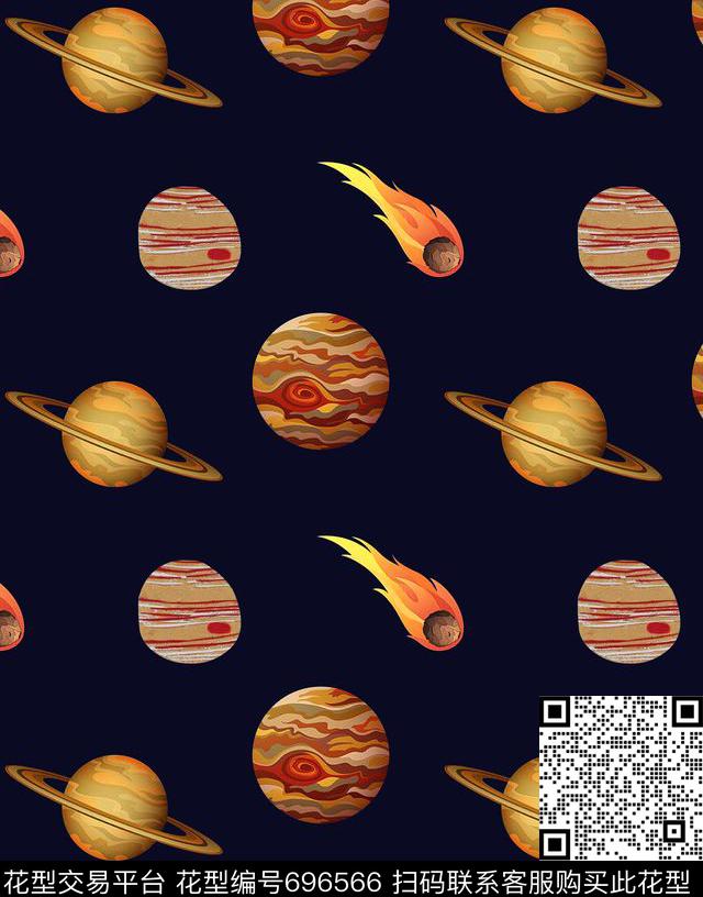 星球天空宇宙数码印花华亿平台下载（图片编号: 696566） - 瓦栏（Walan）