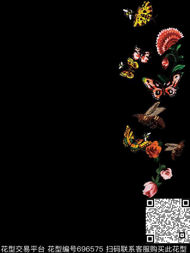 花朵花卉古驰数码印花华亿平台下载（图片编号: 696575） - 瓦栏（Walan）