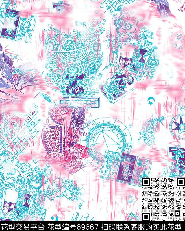 传统印花华亿平台下载（图片编号: 69667） - 瓦栏（Walan）