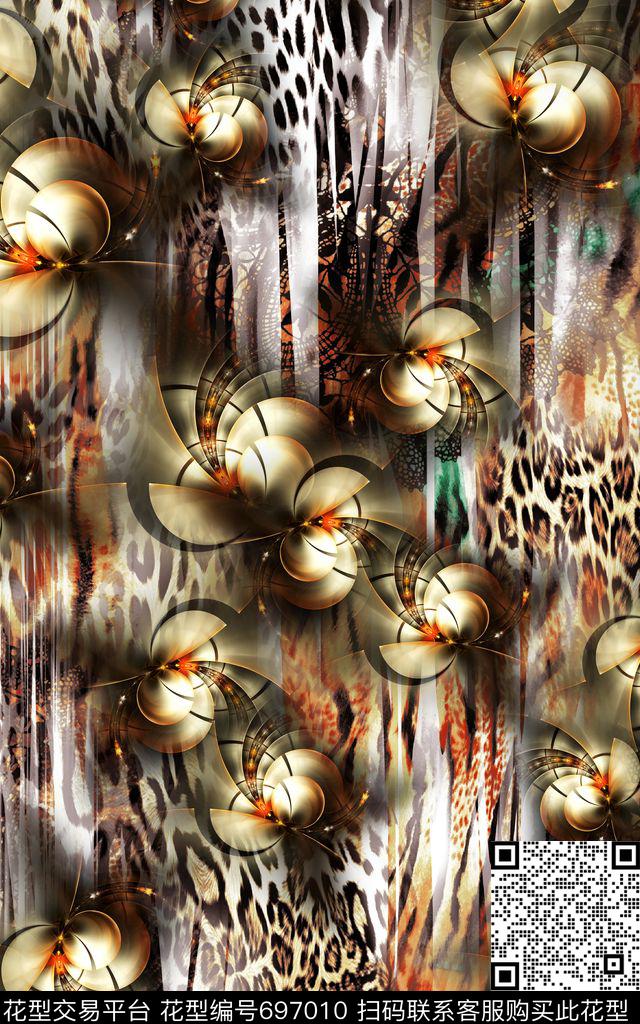 纹理分形肌理数码印花华亿平台下载（图片编号: 697010） - 瓦栏（Walan）