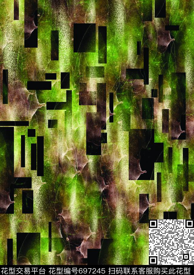 面料急诊--美吕氏综合征素黑白数码印花华亿平台下载（图片编号: 697245） - 瓦栏（Walan）