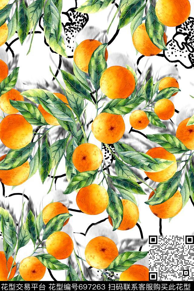 水果热带女装数码印花华亿平台下载（图片编号: 697263） - 瓦栏（Walan）