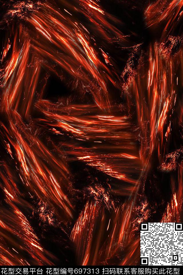 抽象炫彩荧光数码印花华亿平台下载（图片编号: 697313） - 瓦栏（Walan）