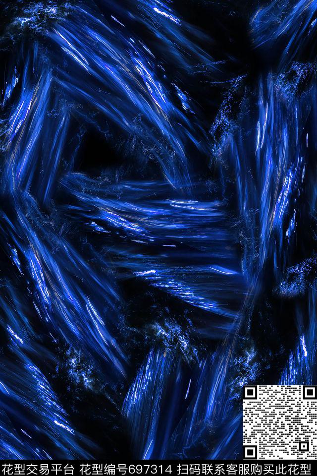 抽象炫彩荧光数码印花华亿平台下载（图片编号: 697314） - 瓦栏（Walan）