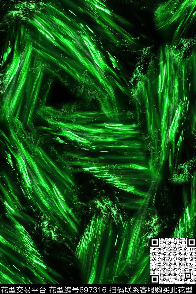 抽象炫彩荧光数码印花华亿平台下载（图片编号: 697316） - 瓦栏（Walan）