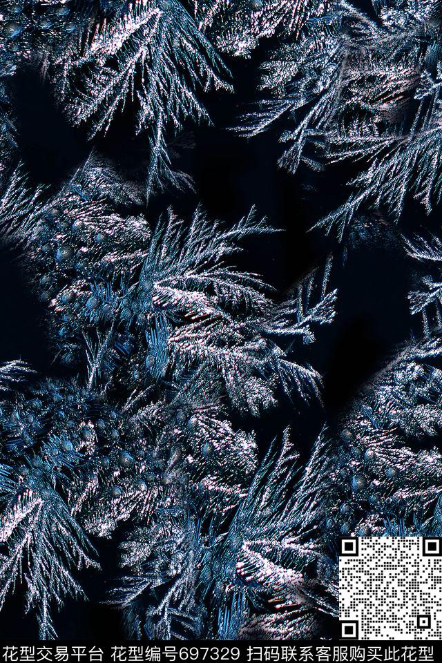 冰雪雪花女装数码印花华亿平台下载（图片编号: 697329） - 瓦栏（Walan）