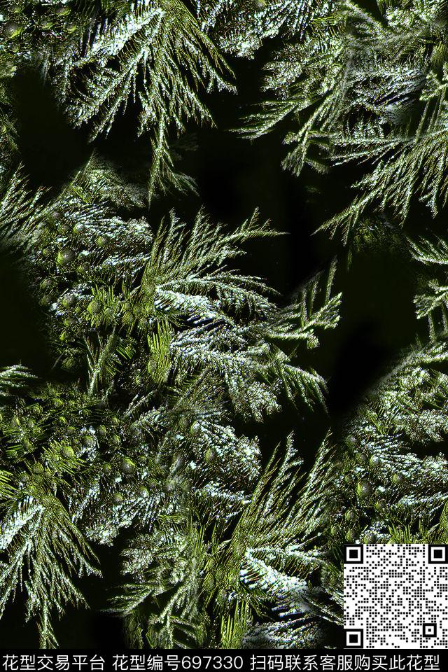 冰雪雪花女装数码印花华亿平台下载（图片编号: 697330） - 瓦栏（Walan）