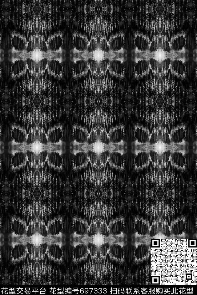 民族风抽象女装数码印花华亿平台下载（图片编号: 697333） - 瓦栏（Walan）