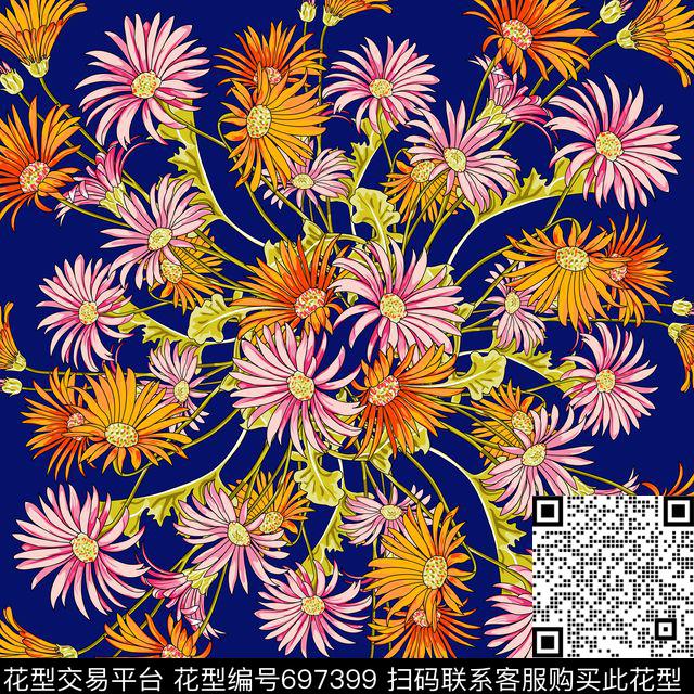 大牌时尚精细传统印花华亿平台下载（图片编号: 697399） - 瓦栏（Walan）