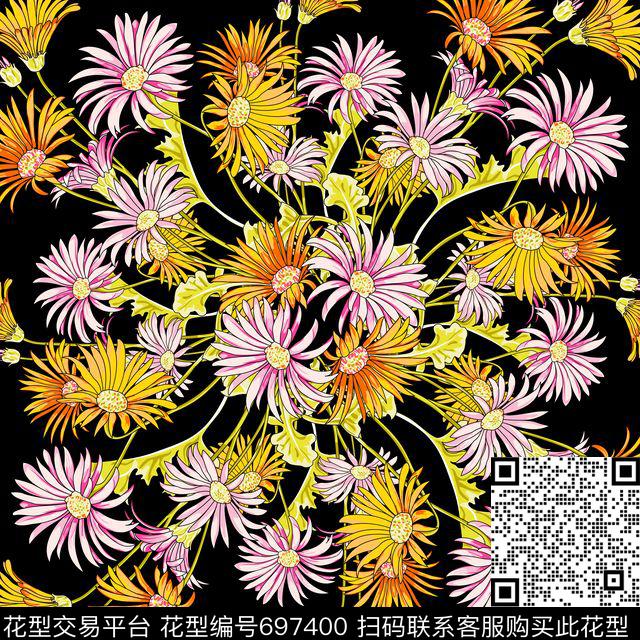 大牌时尚精细传统印花华亿平台下载（图片编号: 697400） - 瓦栏（Walan）