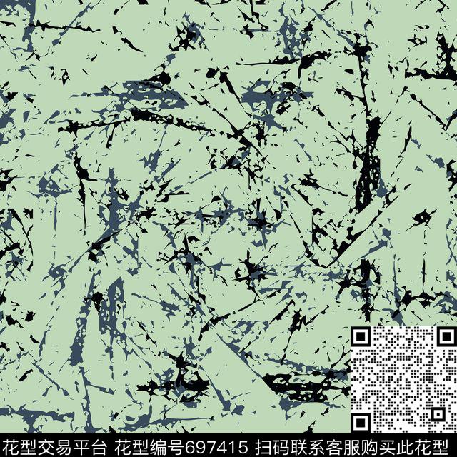 丝巾专供款肌理双色传统印花华亿平台下载（图片编号: 697415） - 瓦栏（Walan）