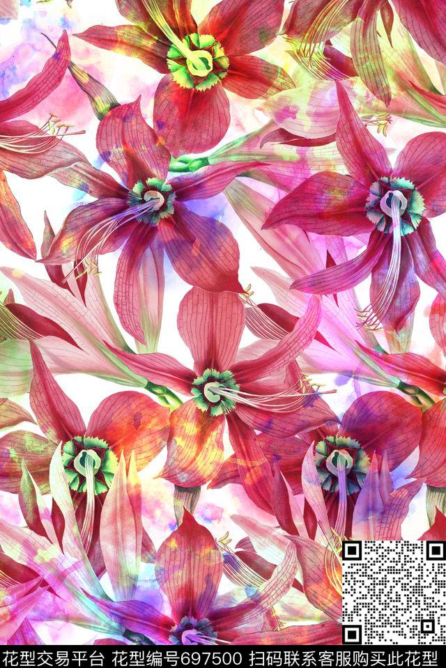 水彩零点--女装零点--泳装数码印花华亿平台下载（图片编号: 697500） - 瓦栏（Walan）