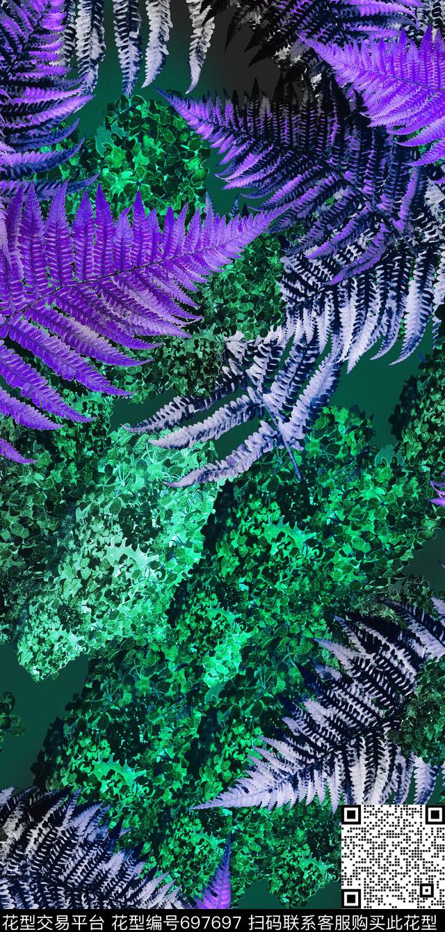 leaftreedark数码印花华亿平台下载（图片编号: 697697） - 瓦栏（Walan）
