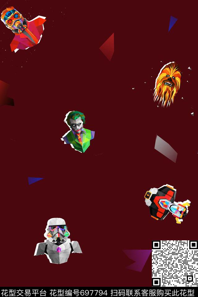 童装蝙蝠侠美国队长数码印花华亿平台下载（图片编号: 697794） - 瓦栏（Walan）