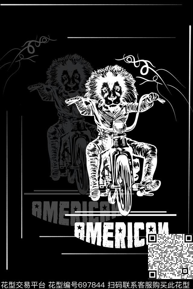 T恤男装英文传统印花华亿平台下载（图片编号: 697844） - 瓦栏（Walan）