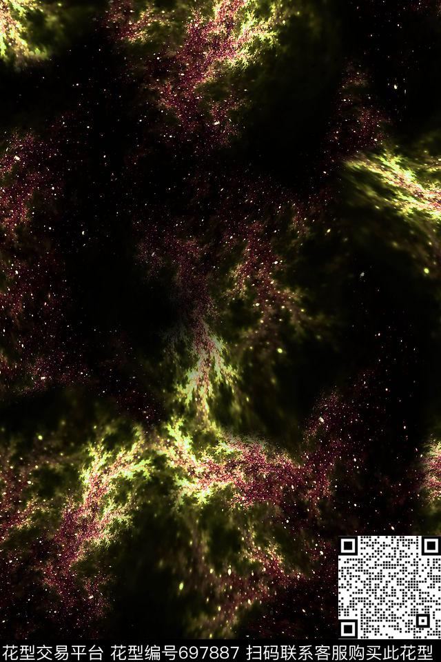 肌理朦胧女装数码印花华亿平台下载（图片编号: 697887） - 瓦栏（Walan）