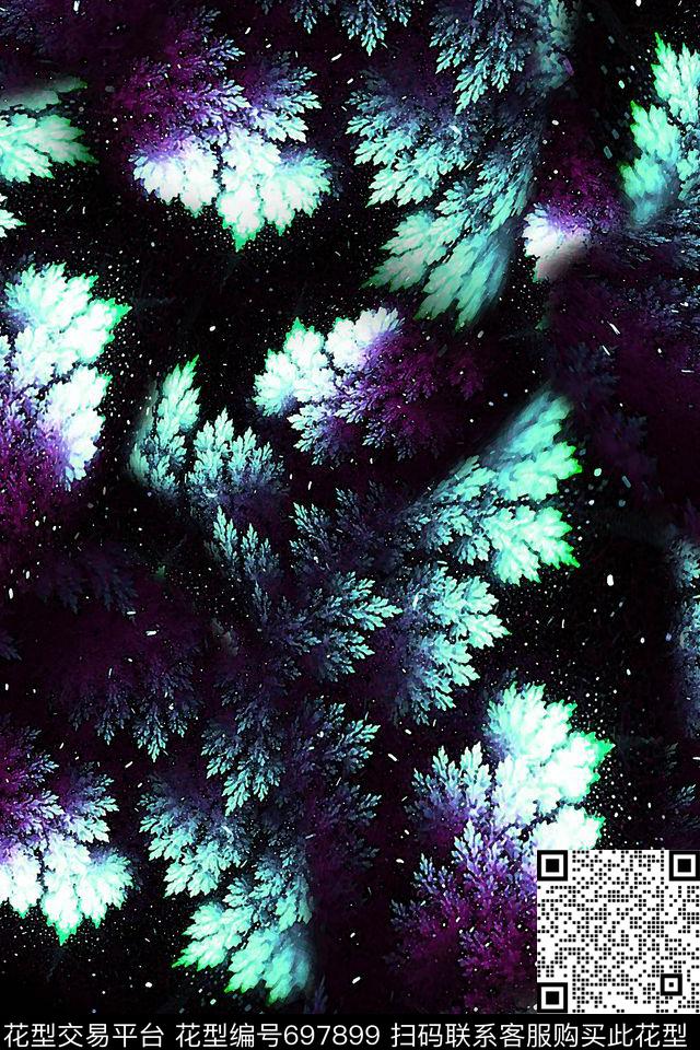 女装抽象肌理数码印花华亿平台下载（图片编号: 697899） - 瓦栏（Walan）