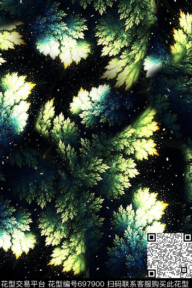 女装抽象肌理数码印花华亿平台下载（图片编号: 697900） - 瓦栏（Walan）