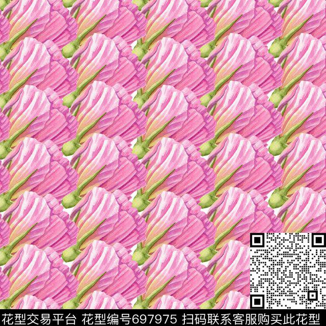 花朵花卉花苞数码印花华亿平台下载（图片编号: 697975） - 瓦栏（Walan）