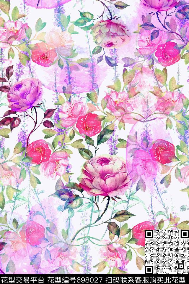 玫瑰零点--泳装零点--女装数码印花华亿平台下载（图片编号: 698027） - 瓦栏（Walan）