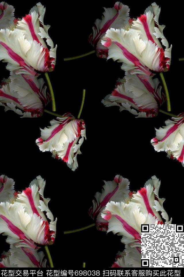 植物花卉花卉组合花卉写真数码印花华亿平台下载（图片编号: 698038） - 瓦栏（Walan）