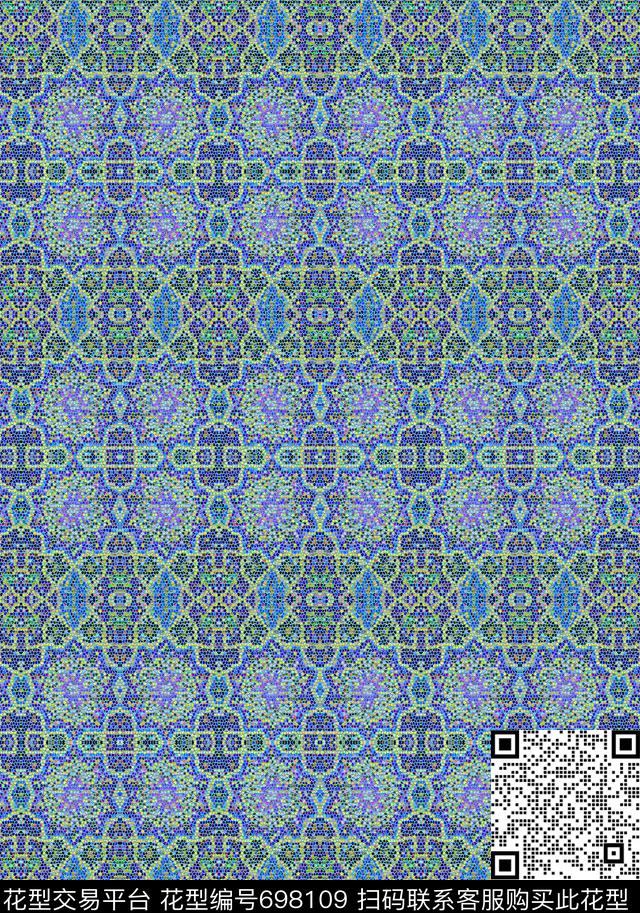 美丽窗帘家纺抽象图案条纹格子数码印花华亿平台下载（图片编号: 698109） - 瓦栏（Walan）