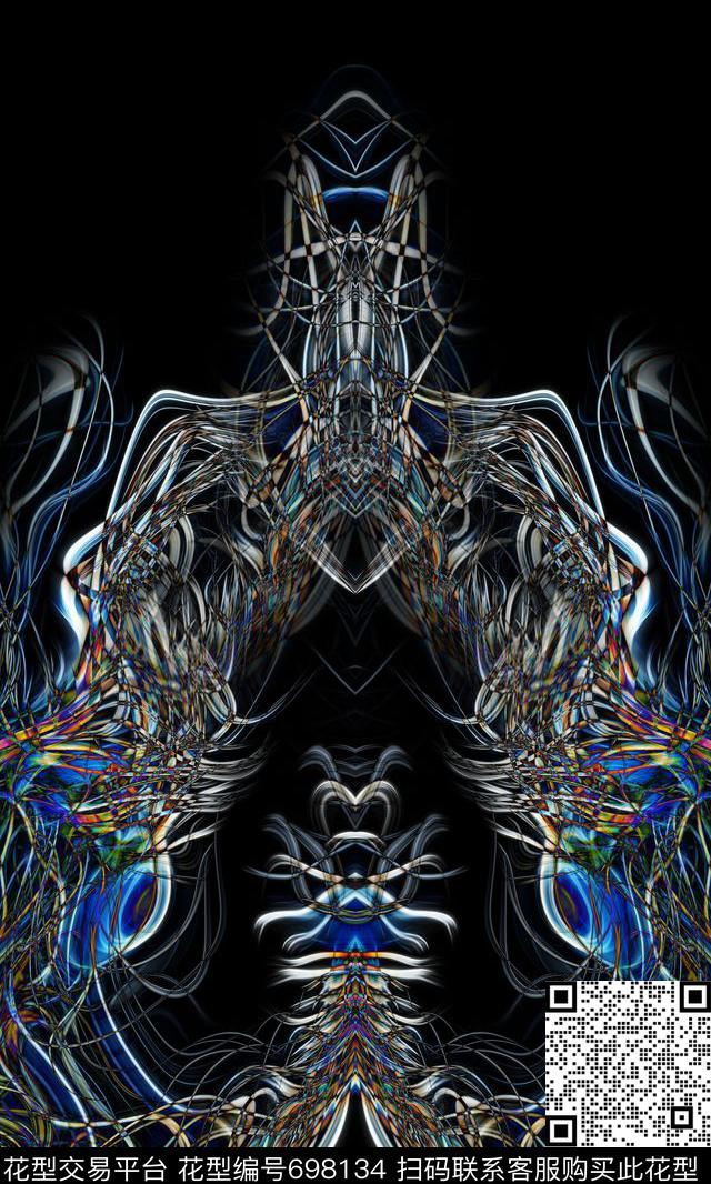 定位底纹抽象数码印花华亿平台下载（图片编号: 698134） - 瓦栏（Walan）