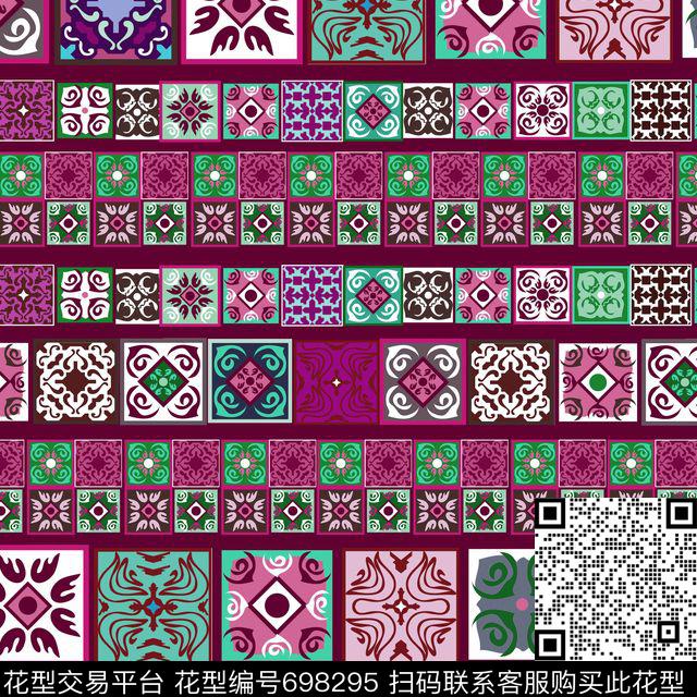 波西米亚地毯宫廷风传统印花华亿平台下载（图片编号: 698295） - 瓦栏（Walan）