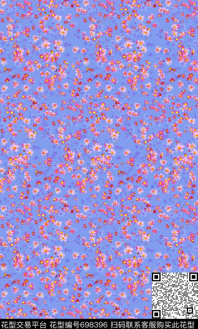 雏菊小碎花花朵传统印花华亿平台下载（图片编号: 698396） - 瓦栏（Walan）