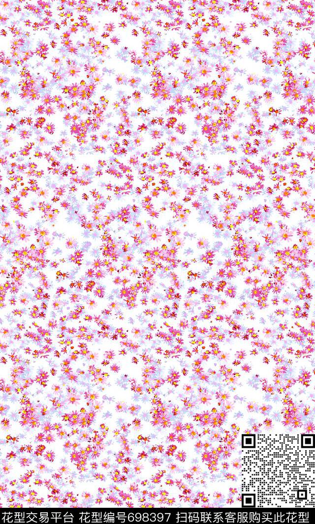 雏菊小碎花花朵传统印花华亿平台下载（图片编号: 698397） - 瓦栏（Walan）