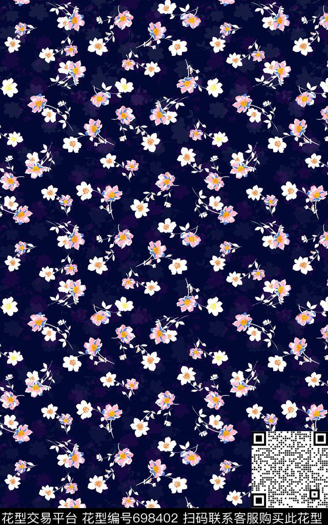 雏菊小碎花花朵传统印花华亿平台下载（图片编号: 698402） - 瓦栏（Walan）