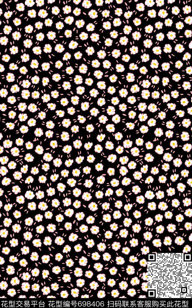 雏菊小碎花花朵传统印花华亿平台下载（图片编号: 698406） - 瓦栏（Walan）