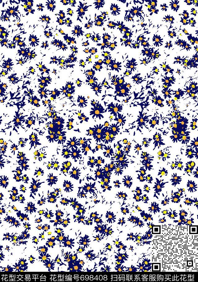 雏菊小碎花花朵传统印花华亿平台下载（图片编号: 698408） - 瓦栏（Walan）