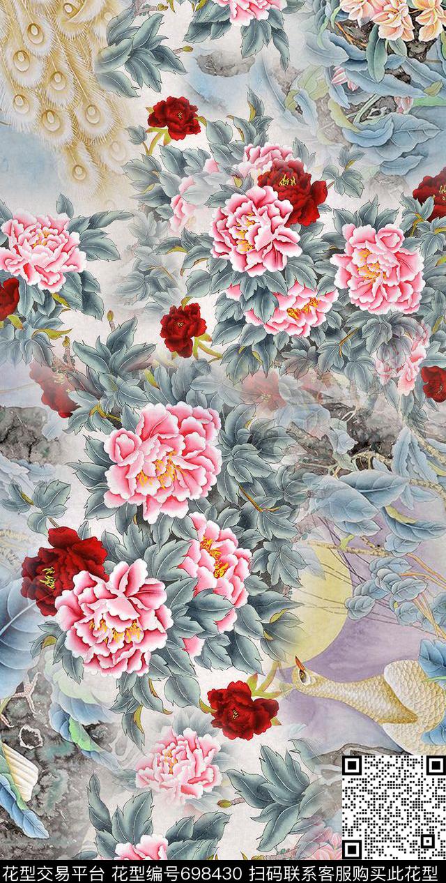 Chinesewindtraditional数码印花华亿平台下载（图片编号: 698430） - 瓦栏（Walan）