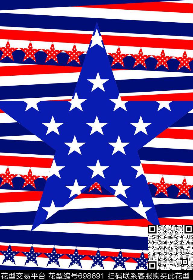 MAX-热带风情横条条纹传统印花华亿平台下载（图片编号: 698691） - 瓦栏（Walan）