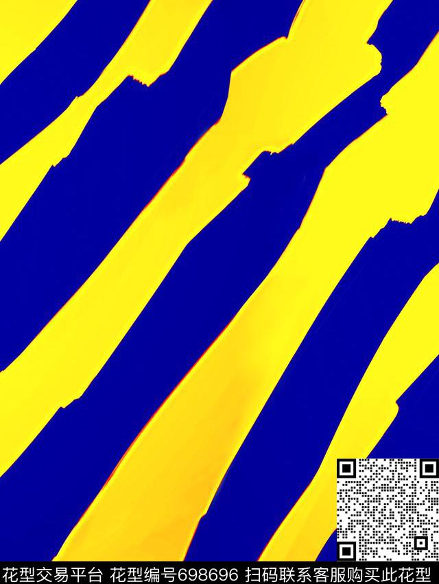 MAX-热带风情斜条纹几何传统印花华亿平台下载（图片编号: 698696） - 瓦栏（Walan）