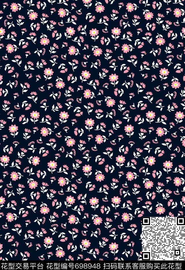 手绘花朵花朵花卉传统印花华亿平台下载（图片编号: 698948） - 瓦栏（Walan）