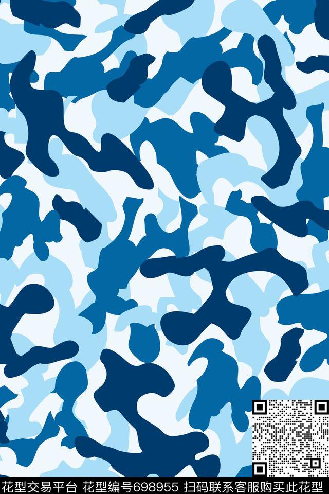 卡通迷彩迷彩服休闲传统印花华亿平台下载（图片编号: 698955） - 瓦栏（Walan）