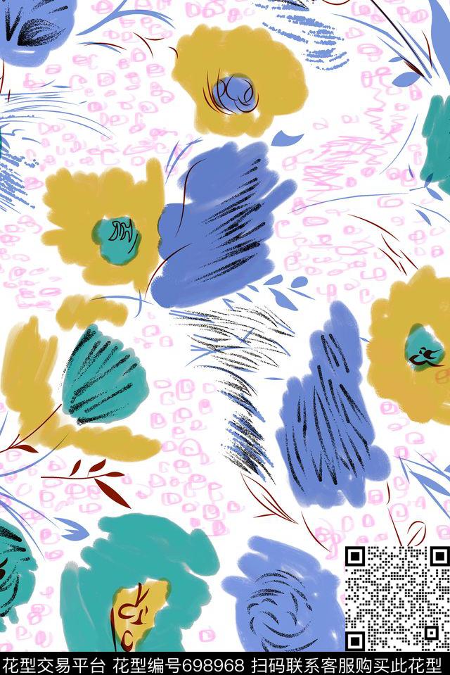 大花乱花小碎花传统印花华亿平台下载（图片编号: 698968） - 瓦栏（Walan）